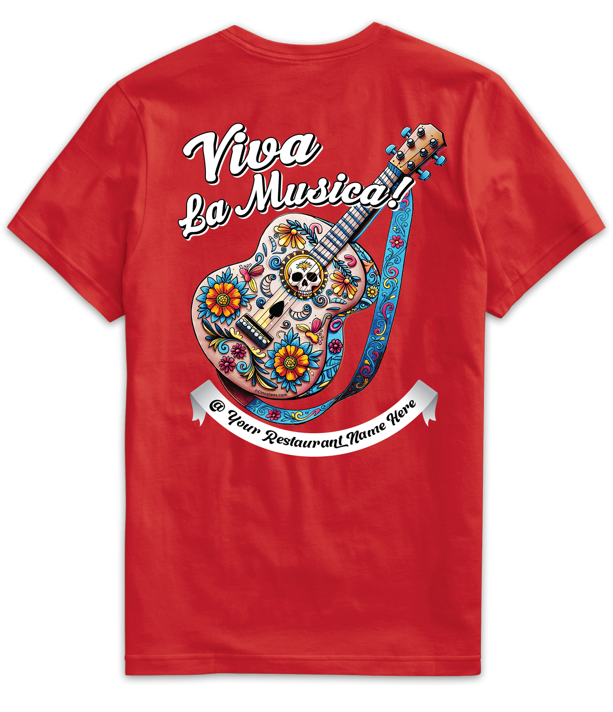 MR074- Viva La Música Guitar Tee