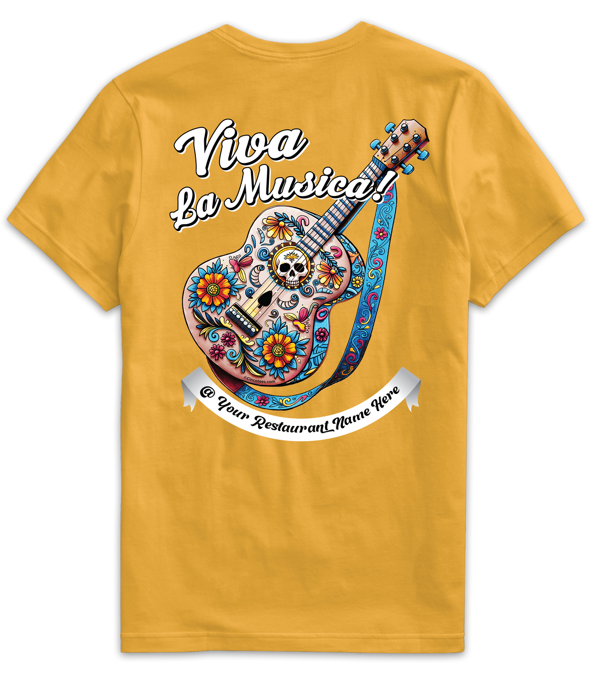 MR074- Viva La Música Guitar Tee