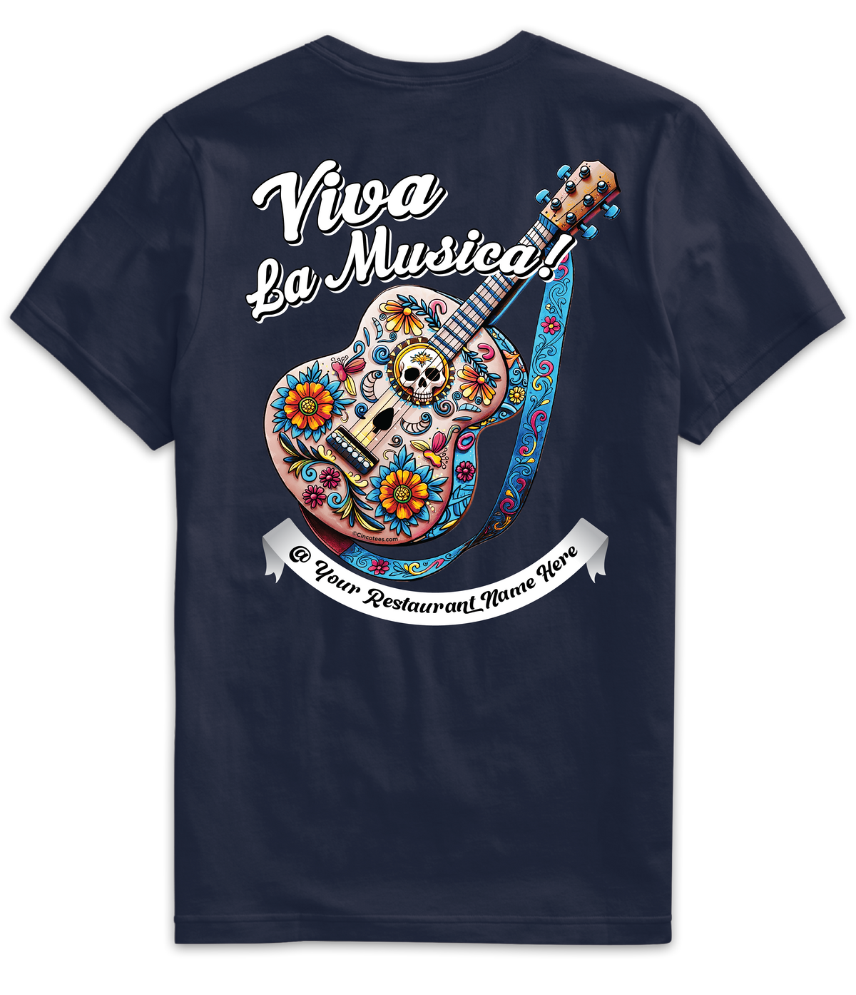MR074- Viva La Música Guitar Tee