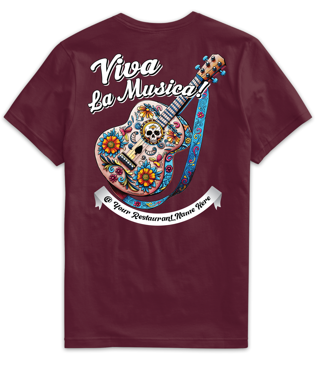 MR074- Viva La Música Guitar Tee