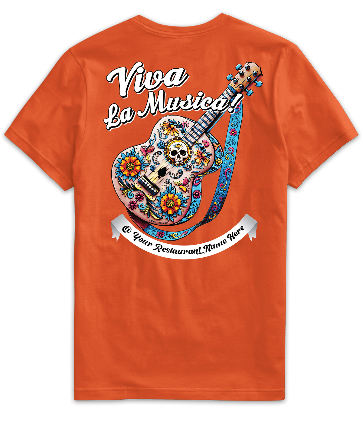 MR074- Viva La Música Guitar Tee
